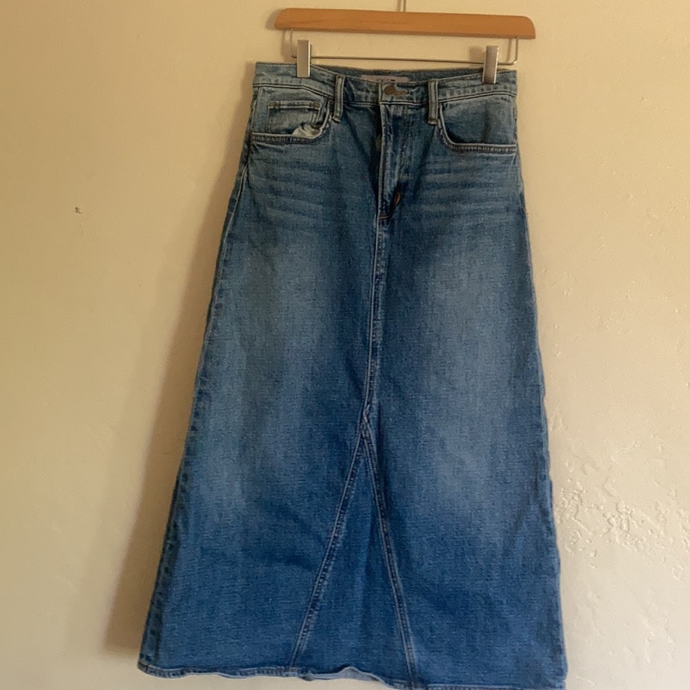 Joe’s Elissa fashion denim maxi skirt size 28